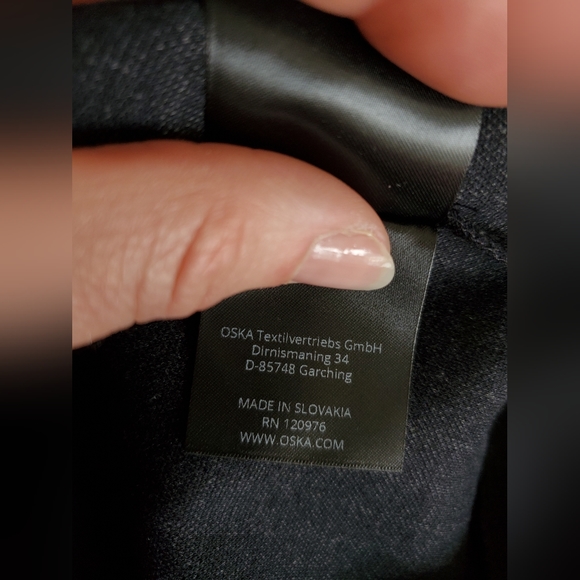 Oska Long Sleeve Lagenlook Pullover Sweater Women's Size 0 Retro Classic In Navy - Picture 7 of 11